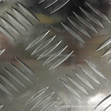 Fünf-Stab-Aluminiumrolle aus Aluminium-Diamantplatte 2 mm dick